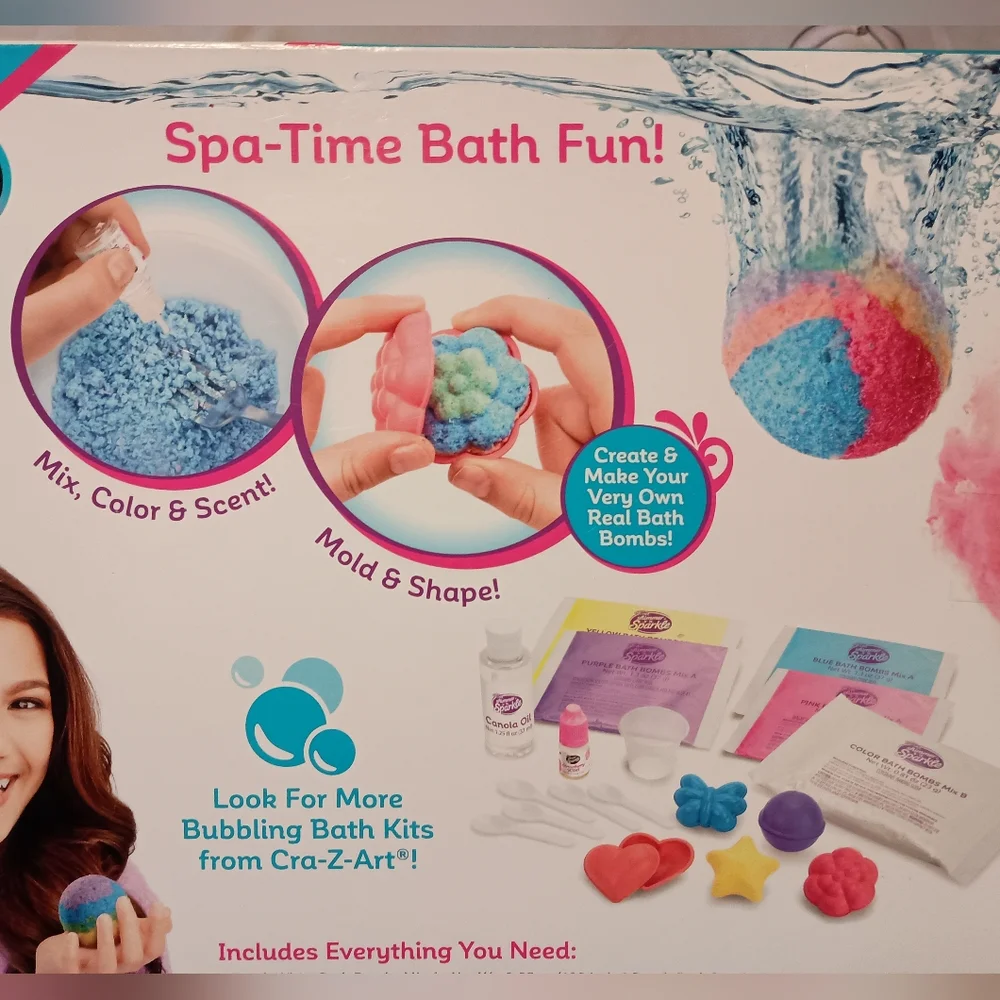 NIB* Cra-Z-Art Shimmer 'n Sparkle Scented Bath Bombs